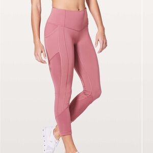 Lululemon All The Right Places Crop II 23” – Moss Rose – Size 4